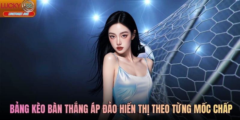 Bảng kèo bàn thắng áp đảo hiển thị theo từng mốc chấp